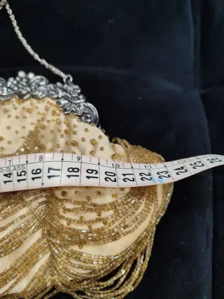 Bolso de fiesta amarillo y dorado