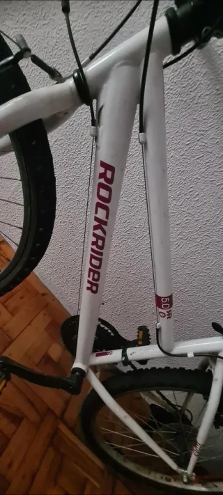 Bicicleta Rockrider Blanca