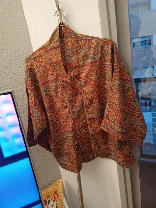 Camisa Zara Estampada Mujer Talla S