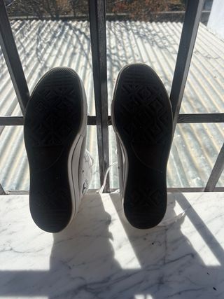 Zapatillas Converse plataforma altas blancas