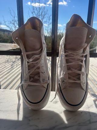 Zapatillas Converse plataforma altas blancas