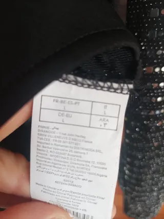 Body fiesta lentejuelas negro y plata