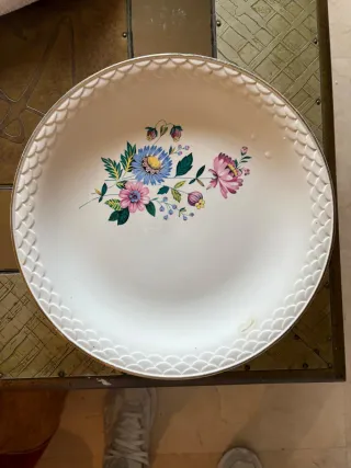 Juego de vajilla de cerámica floral