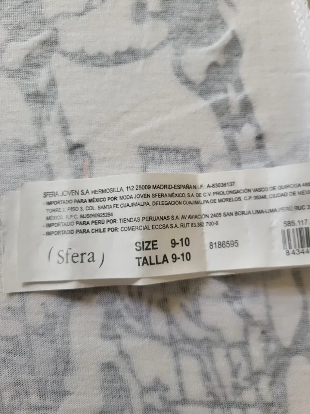 Camiseta niño Sfera T-Rex ciudad 9-10 años