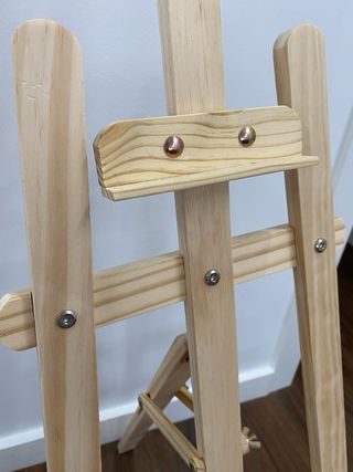 Caballete de madera para pintar