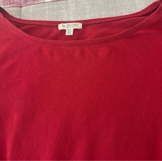 Camiseta Massimo Dutti manga 3/4 Roja XL