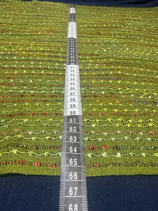 Sciarpa foulard verde con inserti seta