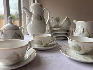 Juego de café porcelana 11 tazas