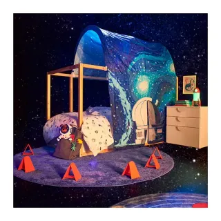 Dosel Kura azul con estrellas