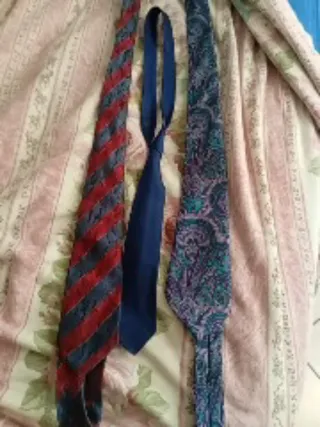 Lotto 3 cravatte seta anni '60