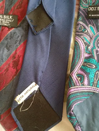 Lotto 3 cravatte seta anni '60