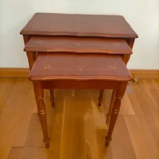 Conjunto 3 mesitas nido de madera
