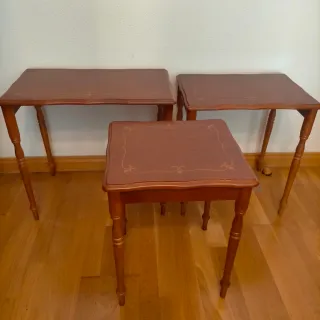 Conjunto 3 mesitas nido de madera