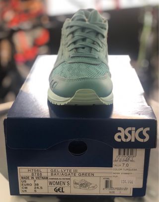 Zapatillas Asics Gel Lyte III Mujer Verde Azulado