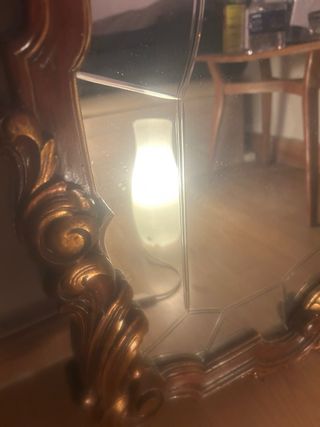 Espejo Antiguo Madera Noble inicios S. XX