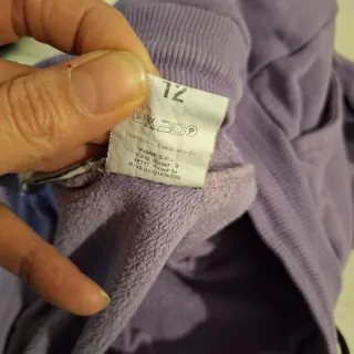 Pantaloni felpati lilla bambina 12 anni