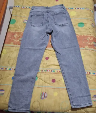 Jeans vita alta grigi taglia XS