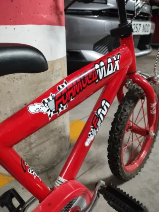 Bicicleta infantil roja Formula Max