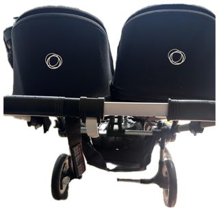Carrito Gemelar Bugaboo Donkey Negro y azul