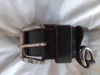 Cinturón Levi's y Lois Marrón Cuero Hebilla Metáli