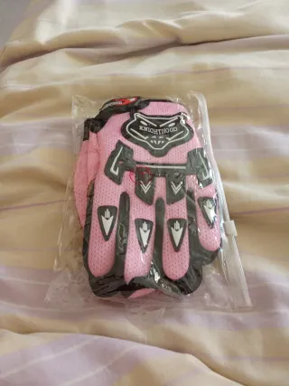 Guantes Moto Niñ@ KNIGHTHOOD Rosa/Negro