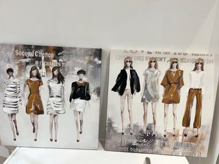 Cuadro moderno figuras abstractas