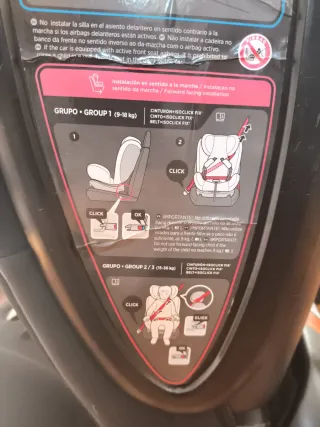 Silla coche bebé Isofix