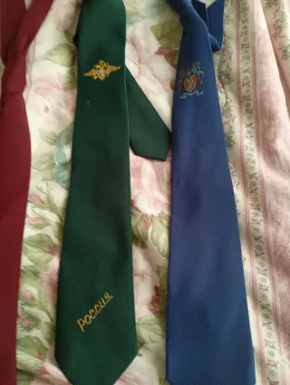 4 Cravatte Vintage Seta Anni 50/60