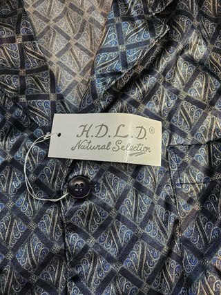 Pijama azul estampado