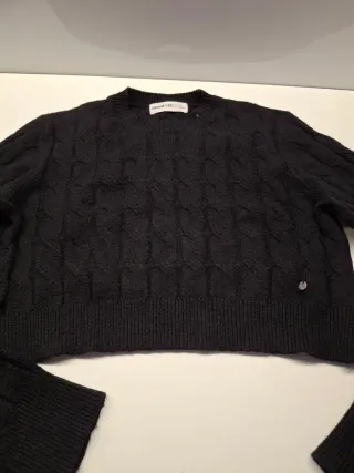 Jersey trenzado negro Brownie