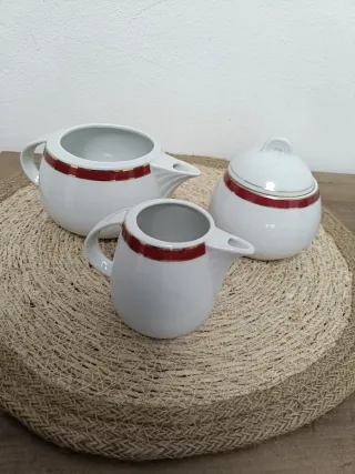 "Antiguo Lote3Piezas Porcelana Bareuther Bavaria"