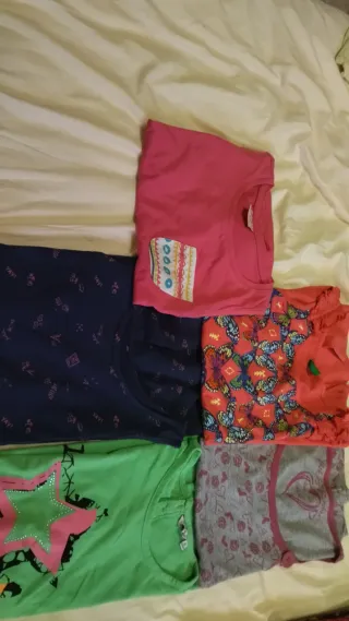 Lote 5 Camisetas Niña