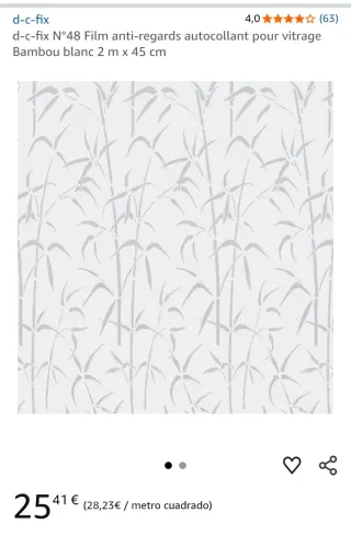 Vinilo ventana bambú d-c-fix 45cm x 2m