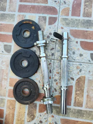 Mancuernas ajustables con discos