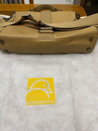 Bolso Mandarina Duck Piel Beige/Marrón