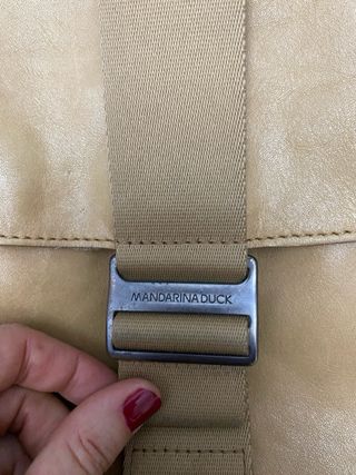 Bolso Mandarina Duck Piel Beige/Marrón