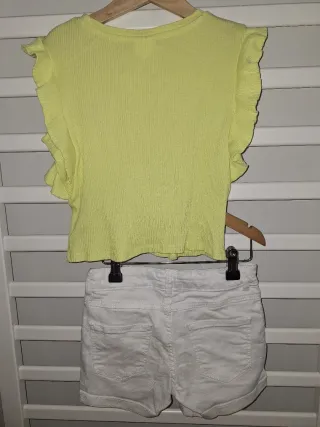 Conjunto camiseta y short blanco
