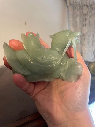 Figura Jade Patos Mandarines Amor