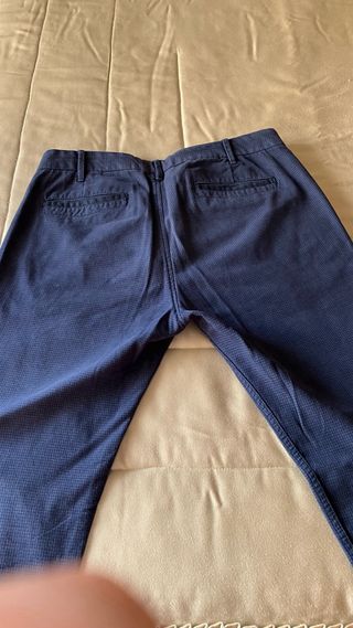 2 Pantalones Largos Hombre Azul Gris