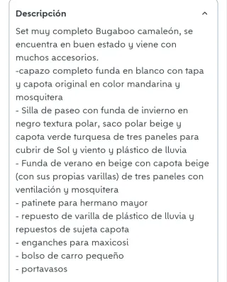 Bugaboo Camaleon Set Completo