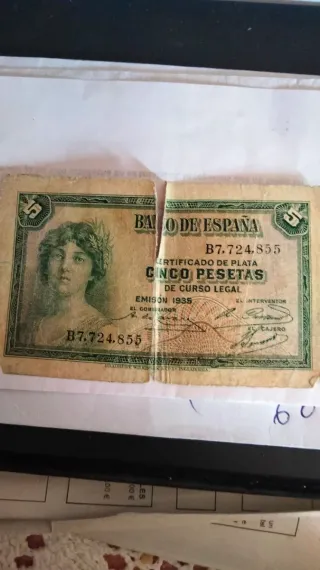 Billete 10 Pesetas Banco de España 1935