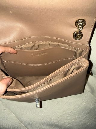 Bolso Calvin Klein Marrón y Dorado