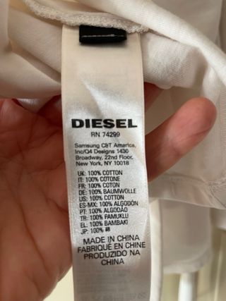 Maglietta Diesel bianca taglia M