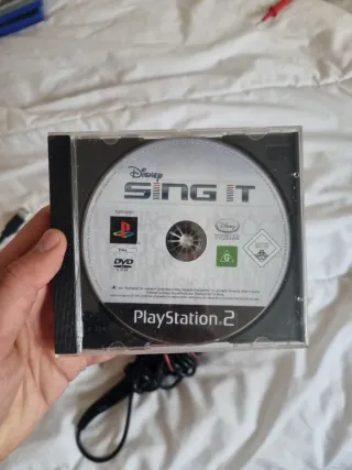 Disney Sing It Karaoke PS2 + 2 Micrófonos Sing Sta