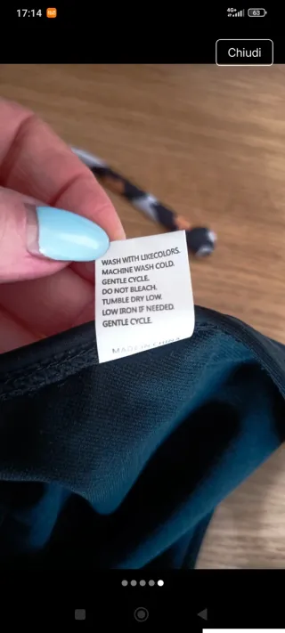 Bikini nero con dettagli animalier