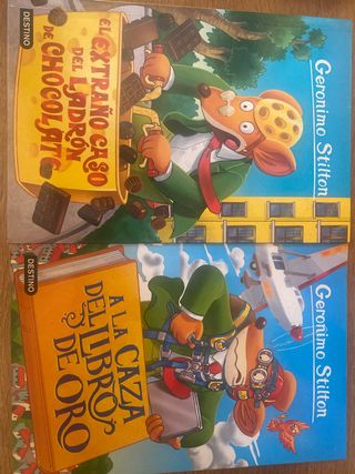 Pack de dos libros de Geronimo Stilton