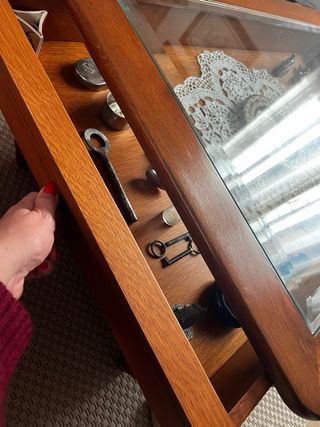 Mesa de centro madera y cristal