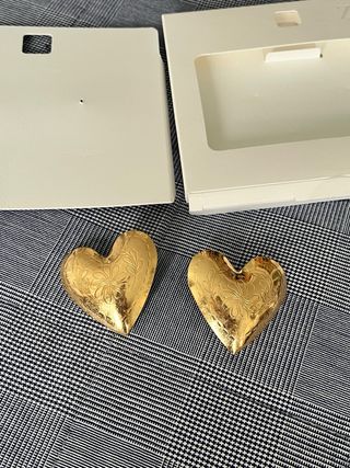 Orecchini Cuore Texture Zara Dorati