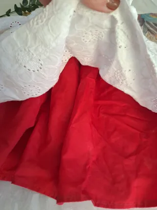 Vestido blanco niña bordado