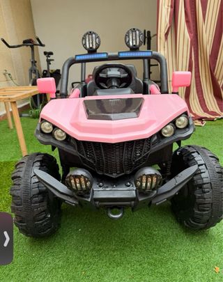 Coche Eléctrico Biplaza Niñas 4X4 Rosa